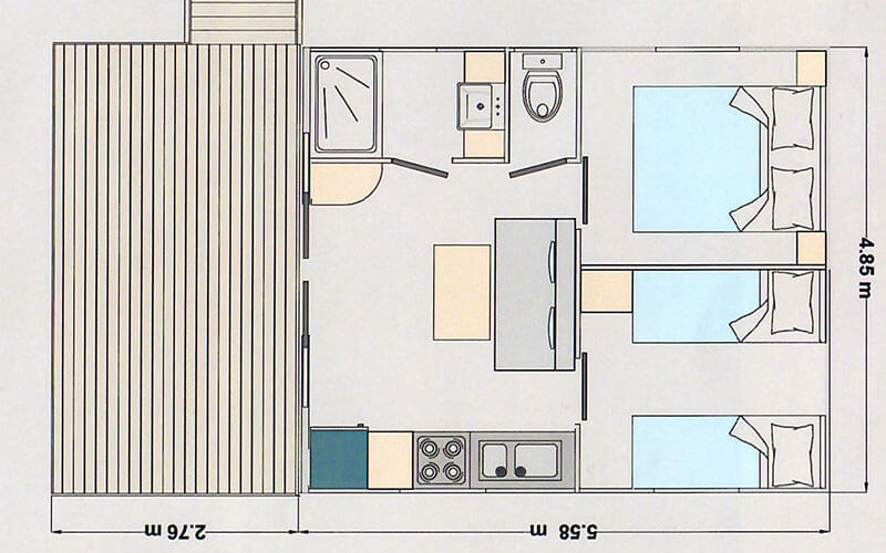 Plan de la grande cabane